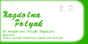 magdolna polyak business card